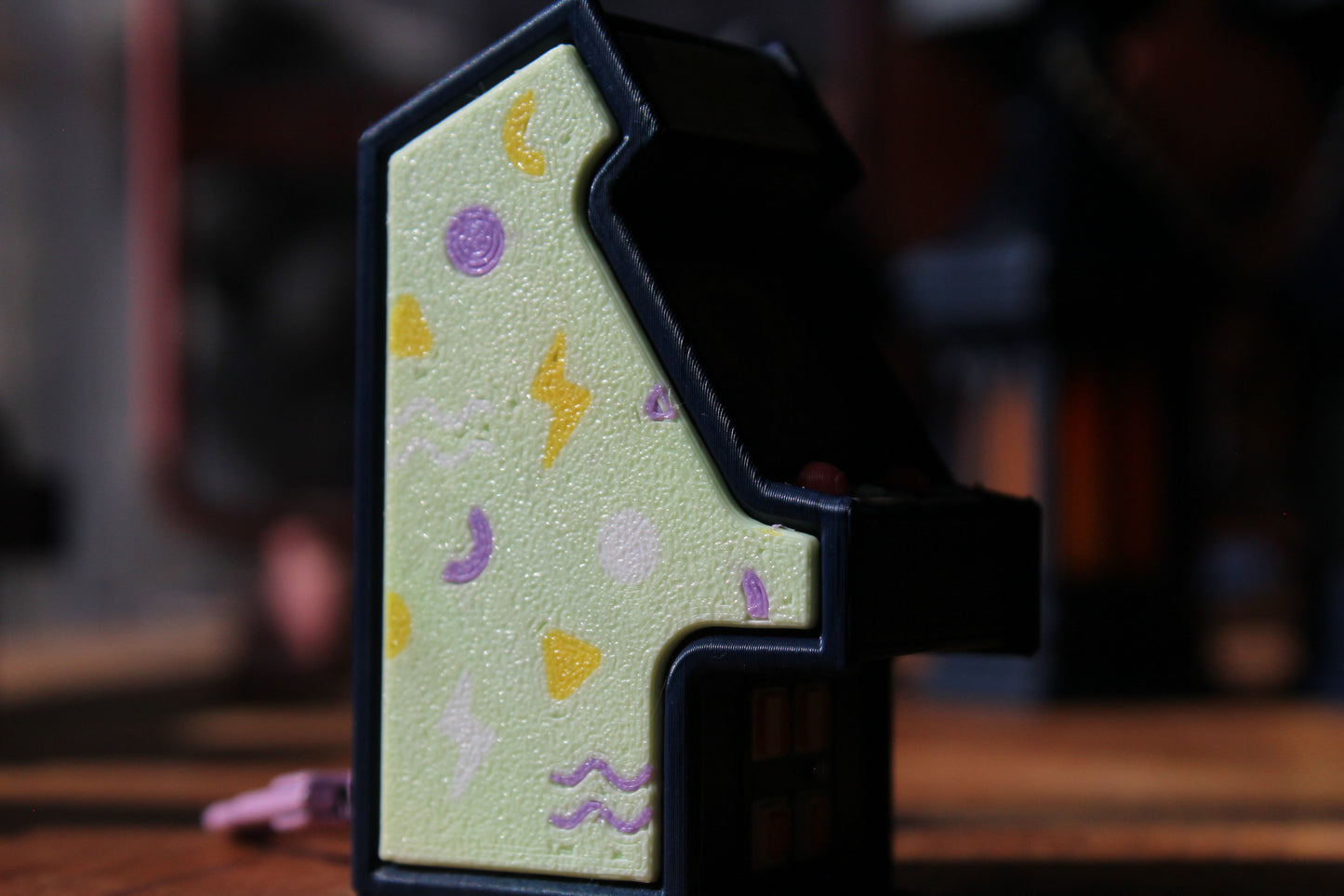 Arcade Cabinate Clicker Keychain