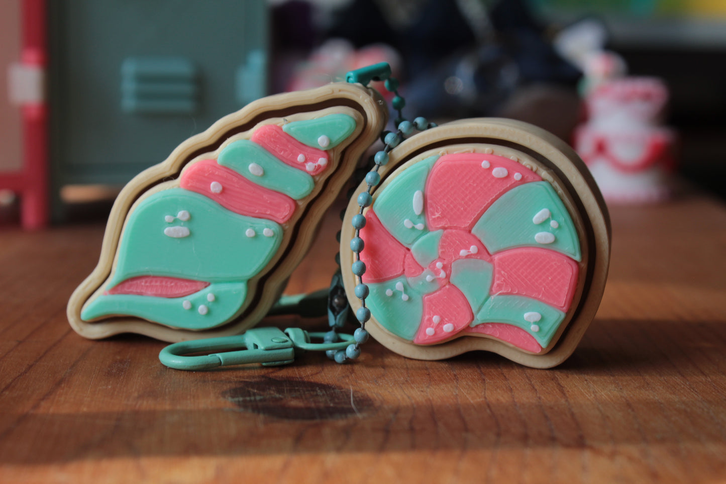Seashell Clicker Keychain