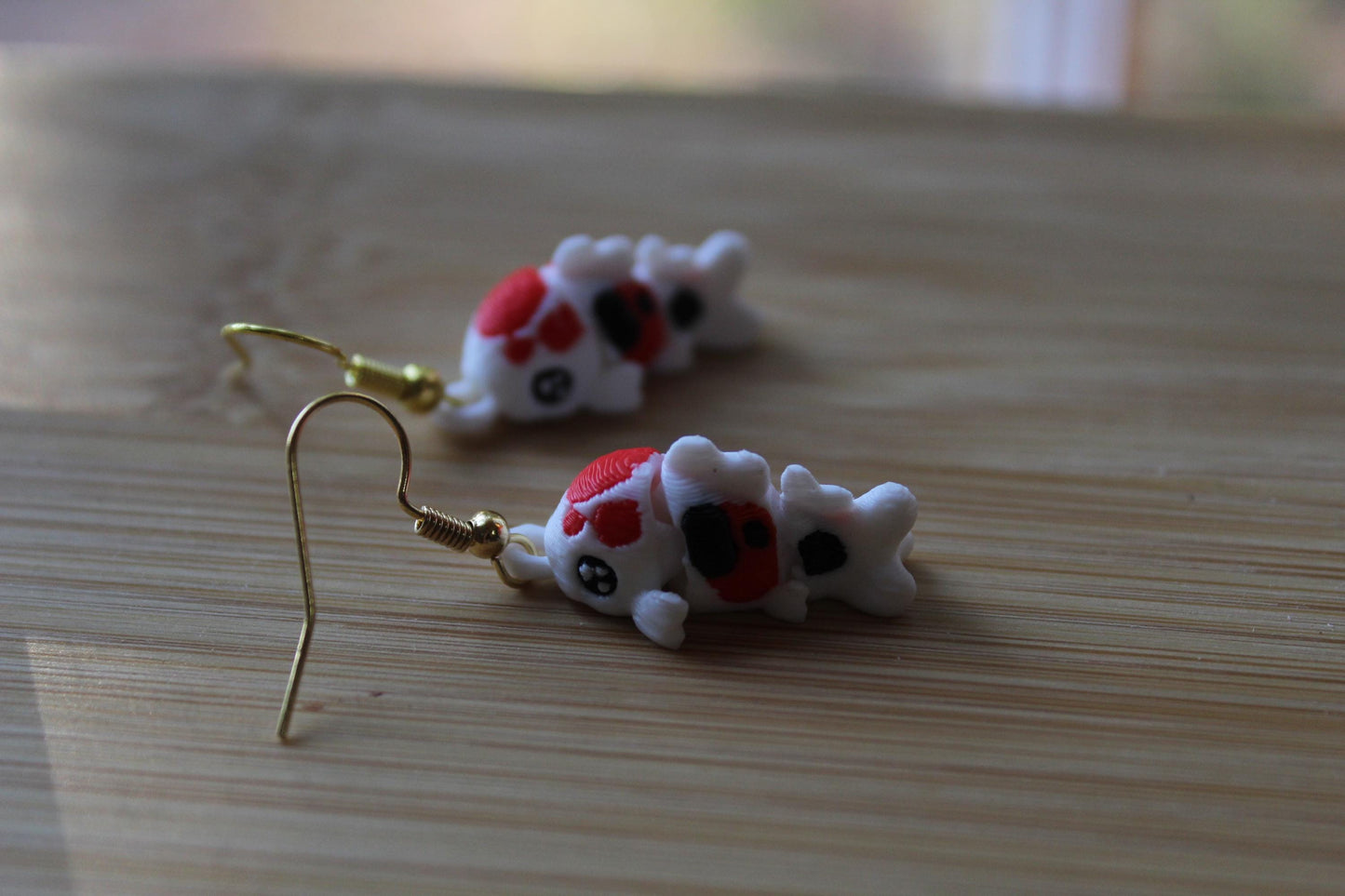 Koi Fish Earring 3D Printed