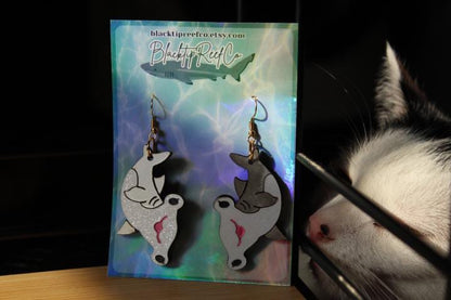 Hammerhead Shark Acrylic Earrings