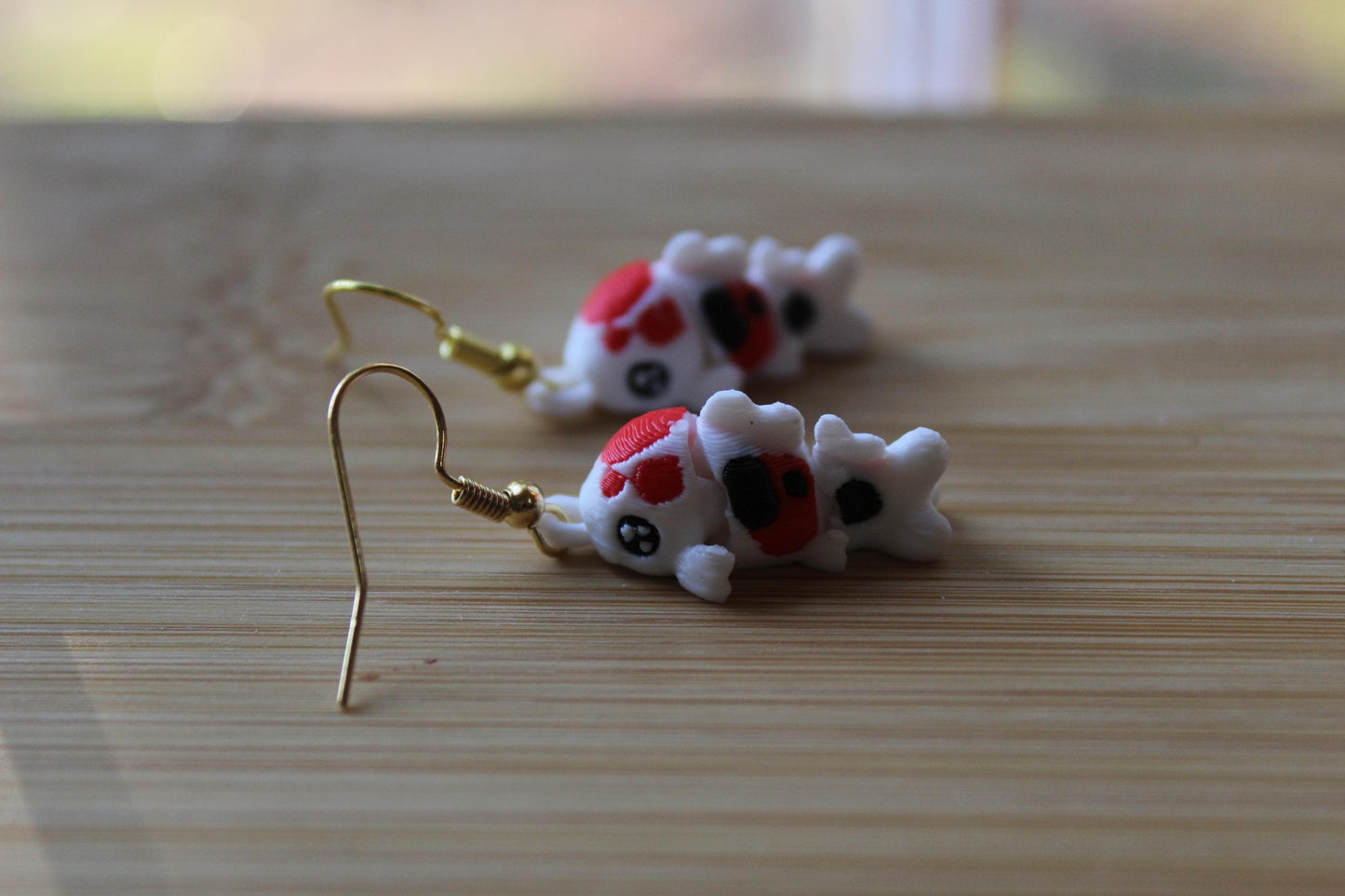 Koi Fish Earring 3D Printed