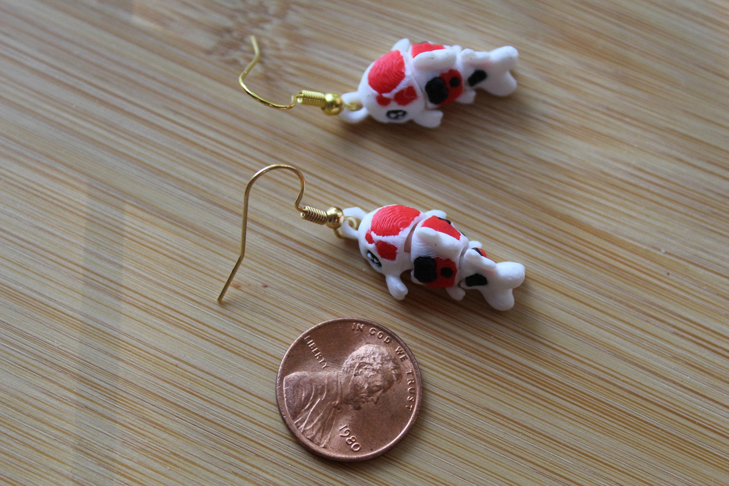 Koi Fish Earring 3D Printed