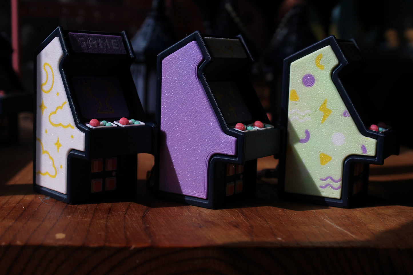 Arcade Cabinate Clicker Keychain
