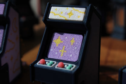 Arcade Cabinate Clicker Keychain