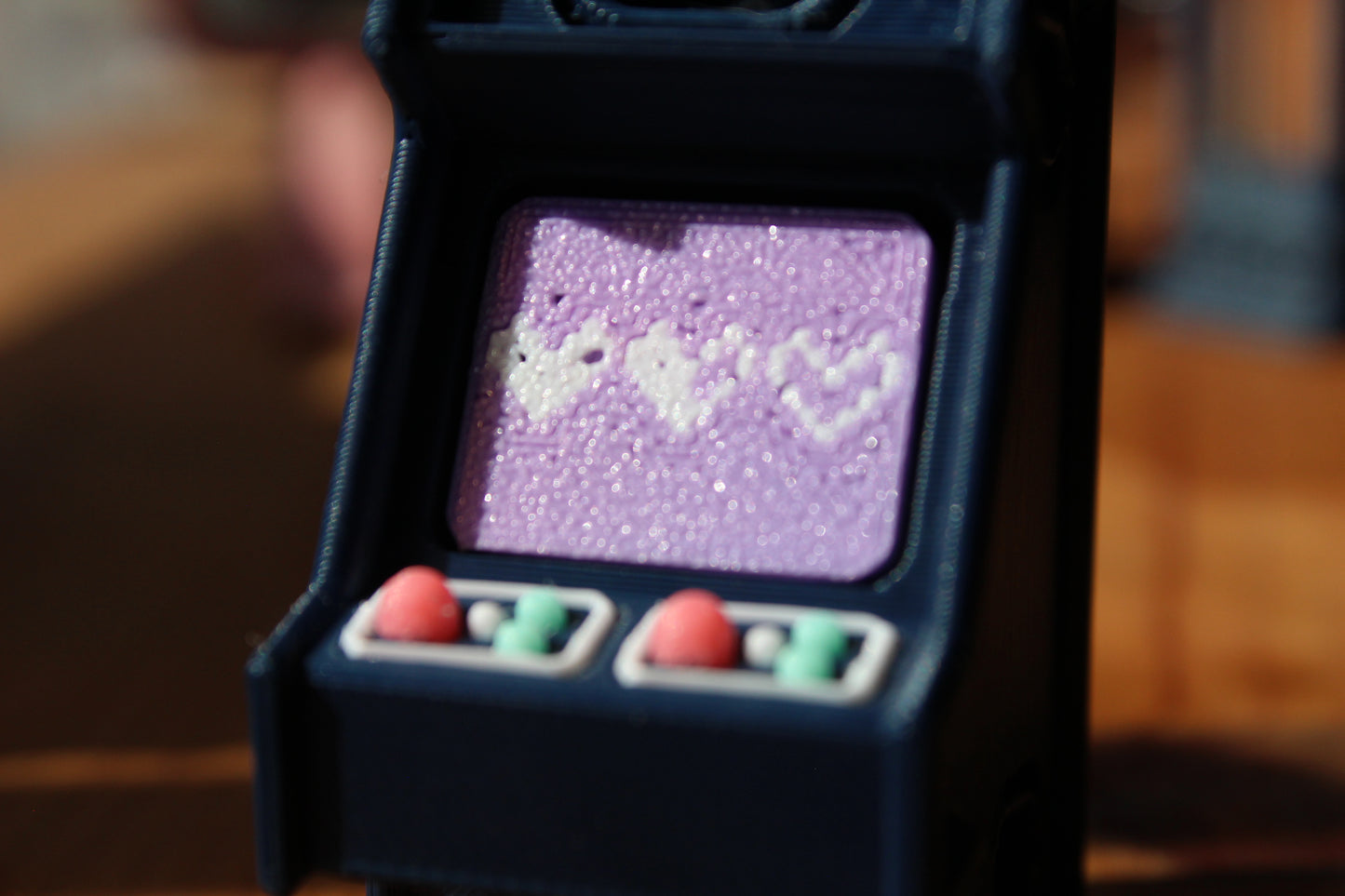 Arcade Cabinate Clicker Keychain