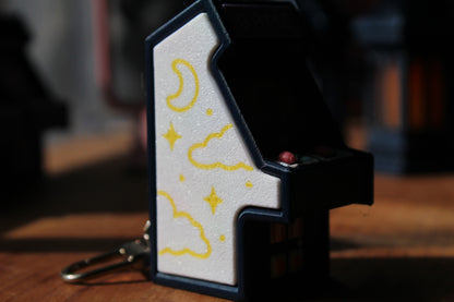 Arcade Cabinate Clicker Keychain
