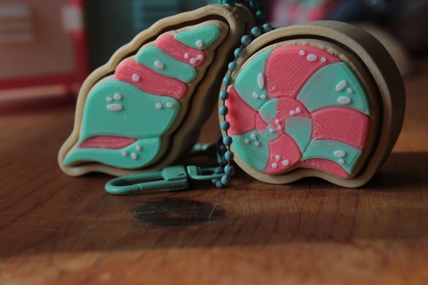Seashell Clicker Keychain