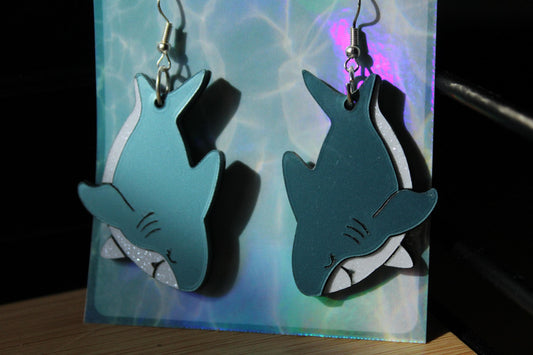 Shark Acrylic Earrings